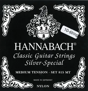 Hannabach Klassikgitarrensaiten Serie 815 für 8/10 saitige Gitarren / Medium Tension Silver Special C/8 (Medium Tension)