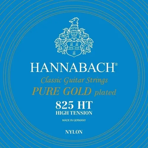 Hannabach Klassikgitarrensaiten Serie 825 High Tension Spezialvergoldung D/4 (8254HT)