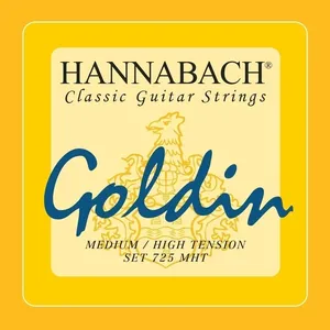 Hannabach Klassikgitarrensaiten Serie 725 Medium / High Tension Goldin 3er Diskant (7258MHTC)