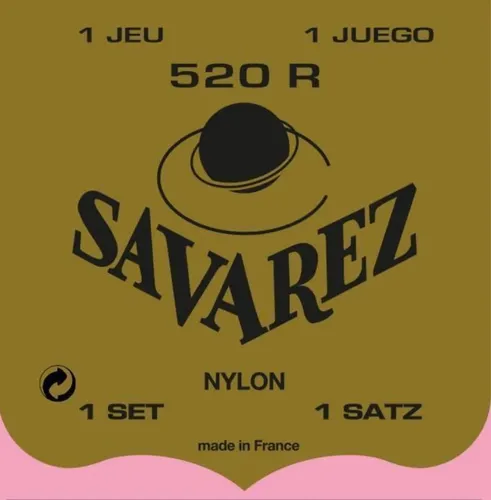 Savarez Saiten für Klassik-Gitarre Traditional Concert 520 Concert 520P D4 (524R)