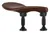 Kinnhalter Zuerich Violine  4/4 - 3/4 Palisanderfarben (Violine  4/4 - 3/4 Palisanderfarben)