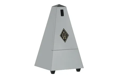 Wittner Metronom Pyramidenform Silber matt hell 855202