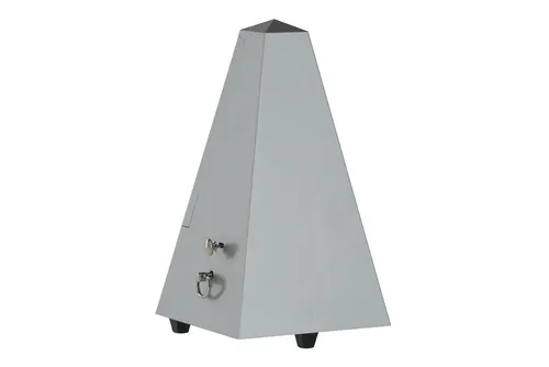 Wittner Metronom Pyramidenform Silber matt hell 855202