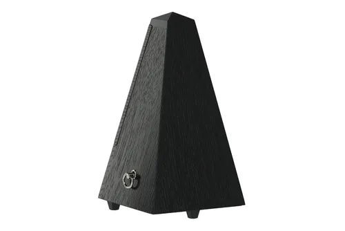 Wittner Metronom Pyramidenform Eiche Schwarz. Matt   809
