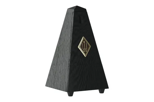 Wittner Metronom Pyramidenform Eiche Schwarz. Matt 819