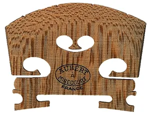 Aubert Violinsteg Ebenholzeinlage 1/2 (Fußbreite 36)