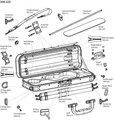 GEWA Violakoffer Strato Super Light Weight Reißverschluss 65 cm mit Schieber