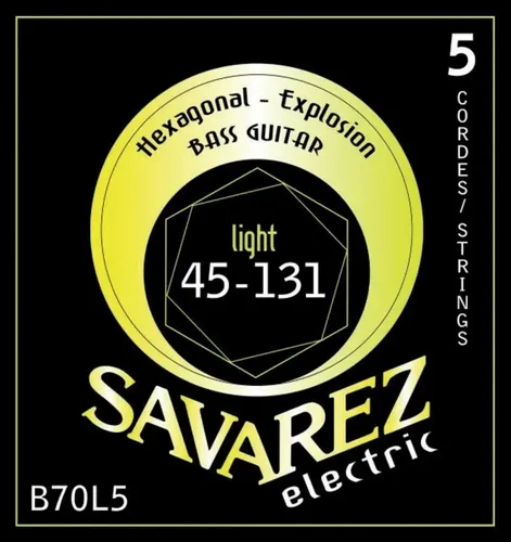 Savarez Saiten für E-Bass Black Sun Nickel. Halbrund. Poliert Satz (3260 HL)