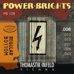 Thomastik Saiten für E-Gitarre Power Brights Series Satz 008 (PB108)