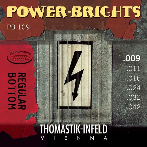 Thomastik Saiten für E-Gitarre Power Brights Series Satz 009 (PB109)