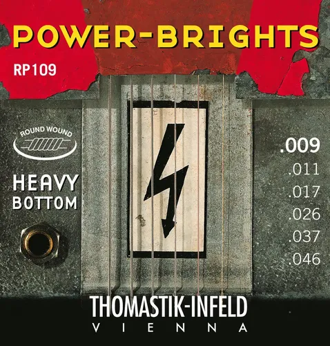 Thomastik Saiten für E-Gitarre Power Brights Series Satz 009 heavy (RP109)