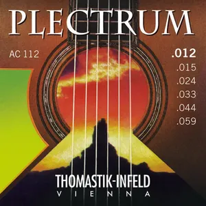 Thomastik Saiten für Akustikgitarre Plectrum Acoustic Series. Nickelfrei .015 (P15)