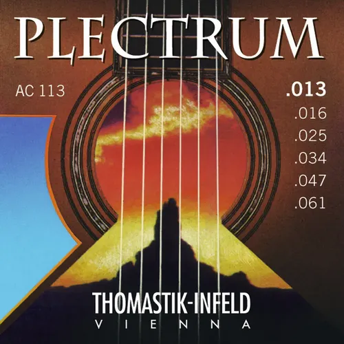 Thomastik Saiten für Akustikgitarre Plectrum Acoustic Series. Nickelfrei .016 (P16)