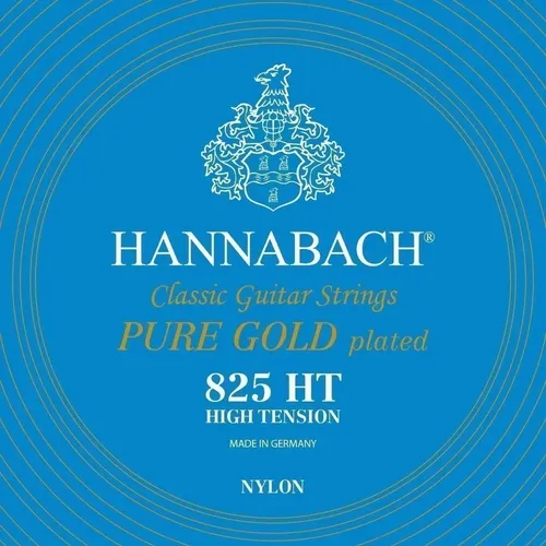 Hannabach Klassikgitarrensaiten Serie 825 High Tension Spezialvergoldung H/2 (8252HT)