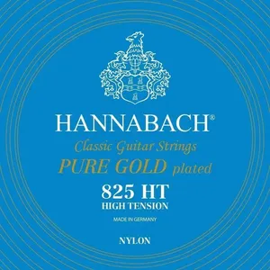 Hannabach Klassikgitarrensaiten Serie 825 High Tension Spezialvergoldung Satz (8257HT)