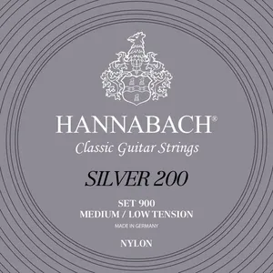 Hannabach Klassikgitarrensaiten Serie 900 Medium / Low Tension Silver 200 Satz (900MLT)