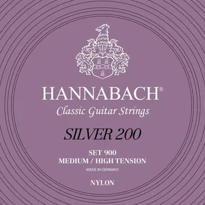 Hannabach Klassikgitarrensaiten Serie 900 Medium / High Tension Silver 200 Satz (900MHT)