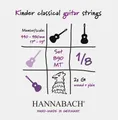Hannabach Klassikgitarrensaiten Serie 890 1/8 Kindergitarre Mensur: 44-48cm Satz (890MT 1/8)