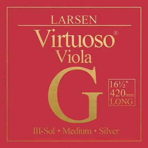 Viola-Saiten  extra-lange 420mm Mensur, medium tension G Silber (G Silber)