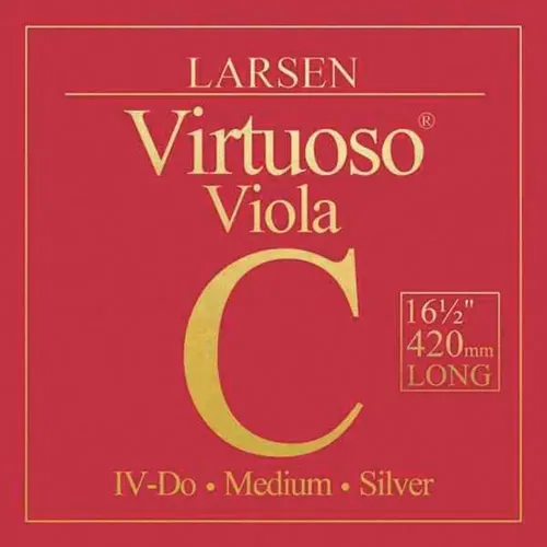 Viola-Saiten  extra-lange 420mm Mensur, medium tension C Silber (C Silber)