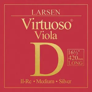 Viola-Saiten  extra-lange 420mm Mensur, medium tension D Silber (D Silber)