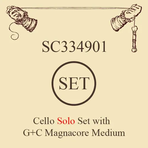 Larsen Saiten für Cello Medium Satz Soloist/Magnacore