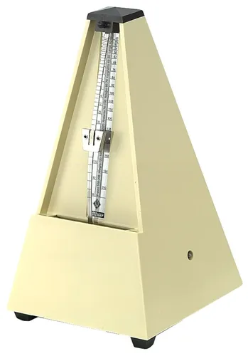 Wittner Metronom Pyramidenform Elfenbein            807K