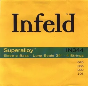 Thomastik Infeld Saiten für E-Bass Superalloy. Round Wound Long Scale Satz 4-str. long (IN344)
