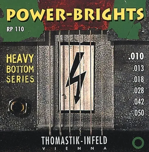 Thomastik Saiten für E-Gitarre Power Brights Series Satz 010 heavy (RP110)