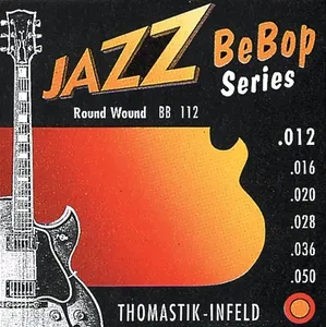 Thomastik Saiten für E-Gitarre Jazz BeBop Nickel Round Wound Jazz BeBop Series Nickel Round Wound Satz 012rw (BB112)