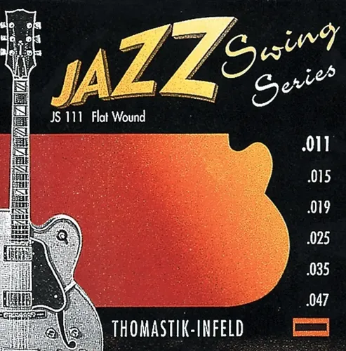 Thomastik Saiten für E-Gitarre Jazz Swing Series Nickel Flat Wound Satz 011 flatwound (JS111)