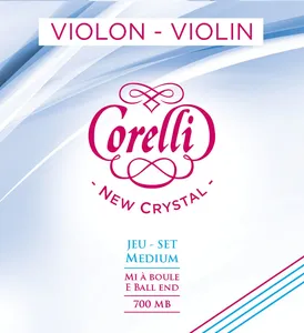 Corelli Saiten für Violine New Crystal 4/4 Medium (700MB)