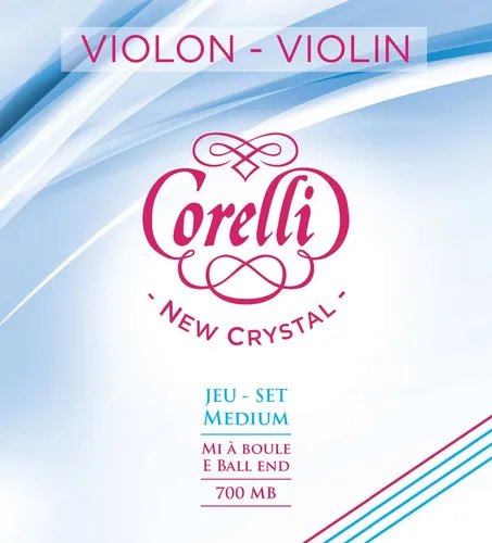 Corelli Saiten für Violine New Crystal 4/4 Medium (700MB)