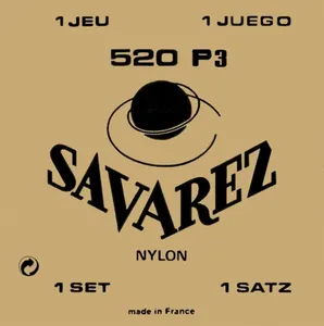 Savarez Saiten für Klassik-Gitarre Traditional Concert 520 Concert 520P3 Satz (520P3)