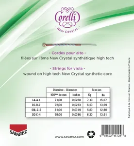 Corelli Saiten für Viola New Crystal Light (730L)