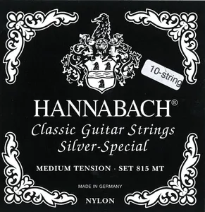 Hannabach Klassikgitarrensaiten Serie 815 für 8/10 saitige Gitarren / Medium Tension Silver Special E/1 (Medium Tension)