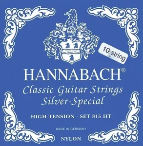 Hannabach Klassikgitarrensaiten Serie 815 für 8/10 saitige Gitarren / High Tension Silver Special G/3 (High tension)