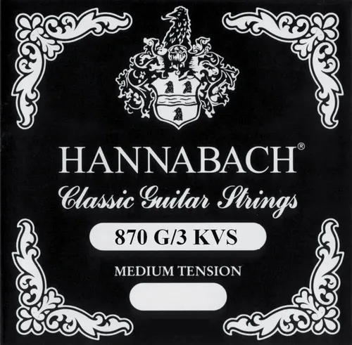 Hannabach Klassikgitarrensaiten G/3 Nylon umsponnen