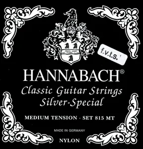 Hannabach Klassikgitarrensaiten Serie 815 F.V.T.S Medium / High Tension Silver Special Satz (815FMT)