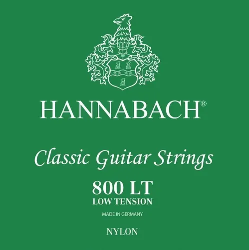 Hannabach Klassikgitarrensaiten Serie 800 Low Tension versilbert 3er Diskant (8008LT)