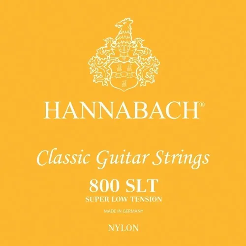 Hannabach Klassikgitarrensaiten Serie 800 Super Low Tension versilbert 3er Diskant (8008SLT)
