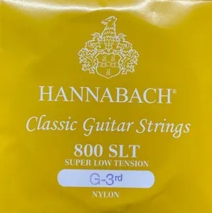 Hannabach Klassikgitarrensaiten Serie 800 Super Low Tension versilbert G3 (8003SLT)