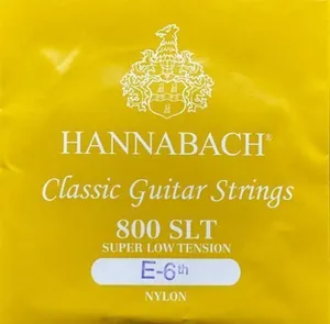 Hannabach Klassikgitarrensaiten Serie 800 Super Low Tension versilbert E6 (8006SLT)