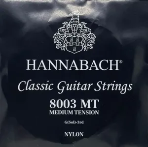 Hannabach Klassikgitarrensaiten Serie 800 Medium Tension versilbert G3 (8003MT)