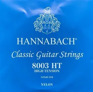 Hannabach Klassikgitarrensaiten Serie 800 High Tension versilbert G3 (8003HT)