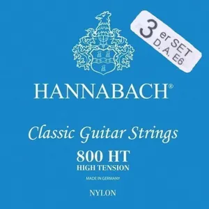 Hannabach Klassikgitarrensaiten Serie 800 High Tension versilbert 3er Bass (8007HT)