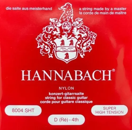 Hannabach Klassikgitarrensaiten Serie 800 Super High Tension versilbert D4 (8004SHT)