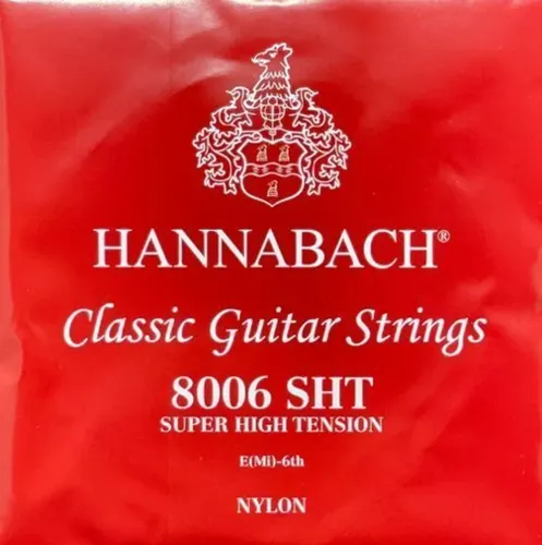 Hannabach Klassikgitarrensaiten Serie 800 Super High Tension versilbert E6 (8006SHT)