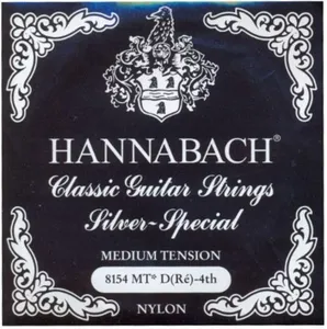 Hannabach Klassikgitarrensaiten Serie 815 Medium Tension Silver Special D4 (8154MT)