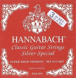 Hannabach Klassikgitarrensaiten Serie 815 Super High Tension Silver Special 3er Bass (8157SHT)